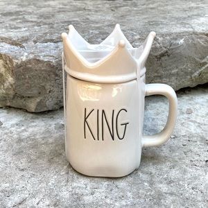 Rae Dunn KING Ceramic Topper Mug
